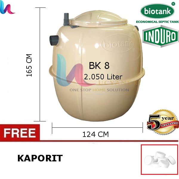 Septic Tank Bio - Tangki Septic Biotank BK 8 Uk 2050 L 
