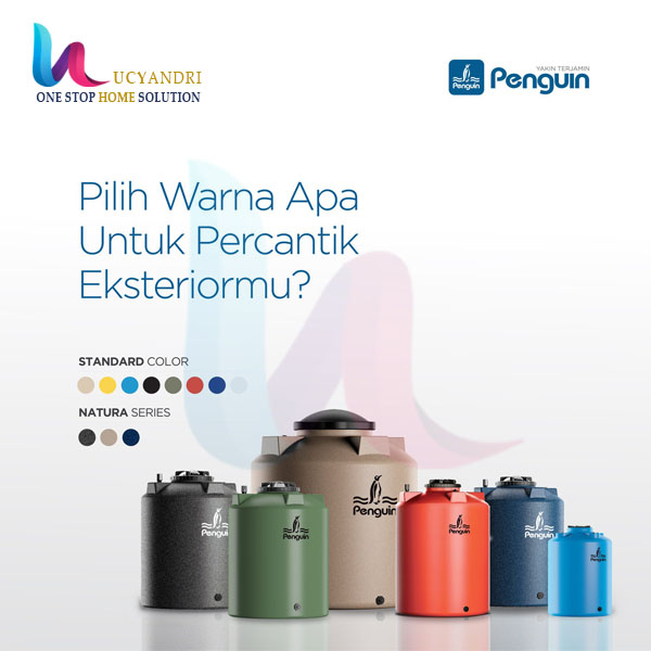tangki air kimia tb 1000 penguin 11000 liter biru tua