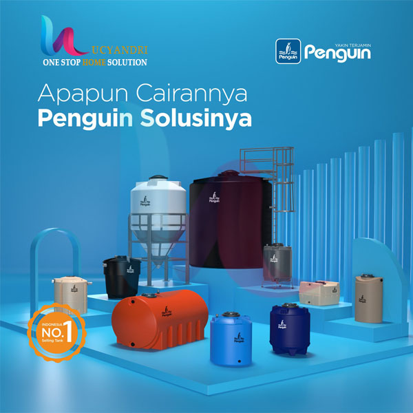 tangki air kimia tb 1000 penguin 11000 liter biru tua