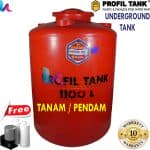 tangki air tanam tda 1100 liter profil tank