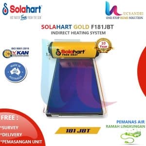 solar water heater 180 liter solahart gold f 181 jbt