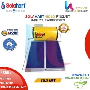 solar water heater 180 liter solahart gold f 182 jbt