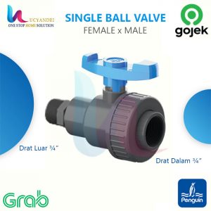 single union ball valve ¾ inch penguin valve FxM ¾"