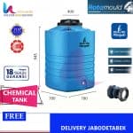 tangki air kimia penguin te 50 biru muda