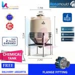 tangki air kimia penguin tv 500 ukuran 4700 liter