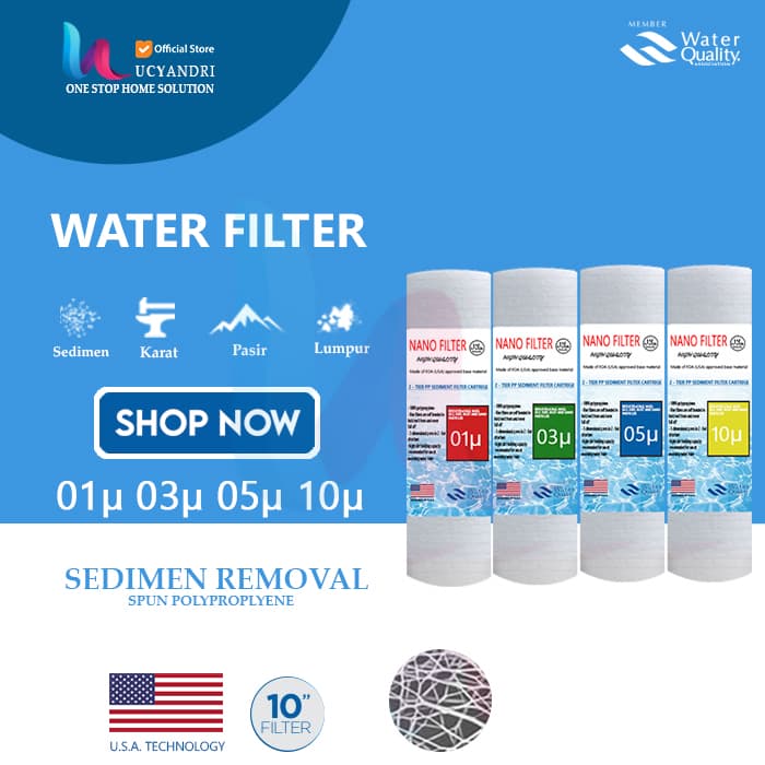 filter air pp 10 inch nanotech 1 micron varian filter air pp 10 inch nanotech water filter