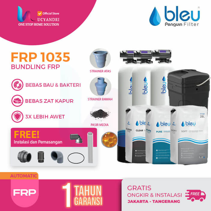 paket filter air penguin frp 1035 otomatis resin carbon mangan brine tank paket filter air penguin frp 1035 otomatis resin carbon mangan brine tank