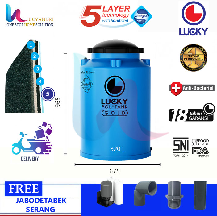 tangki air lucky lgab 32 biru muda motif tangki air lucky lgab 32 biru muda