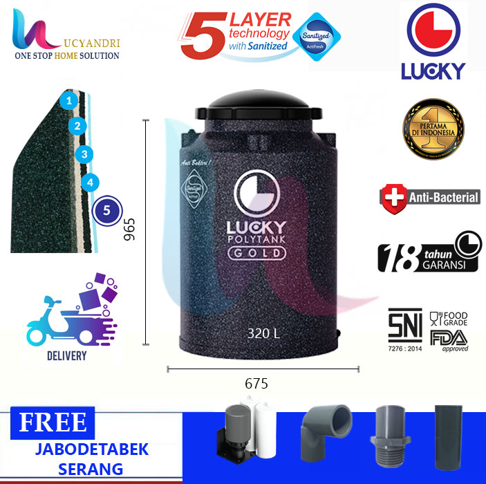 tangki air lucky lgab 32 biru muda motif tangki air lucky lgab 32 abu motif