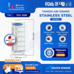 tangki air grand stainless steel tsv 2000 liter