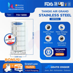 tangki air grand stainless steel tsv 5000 liter