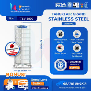 tangki air grand stainless steel tsv 8800 liter