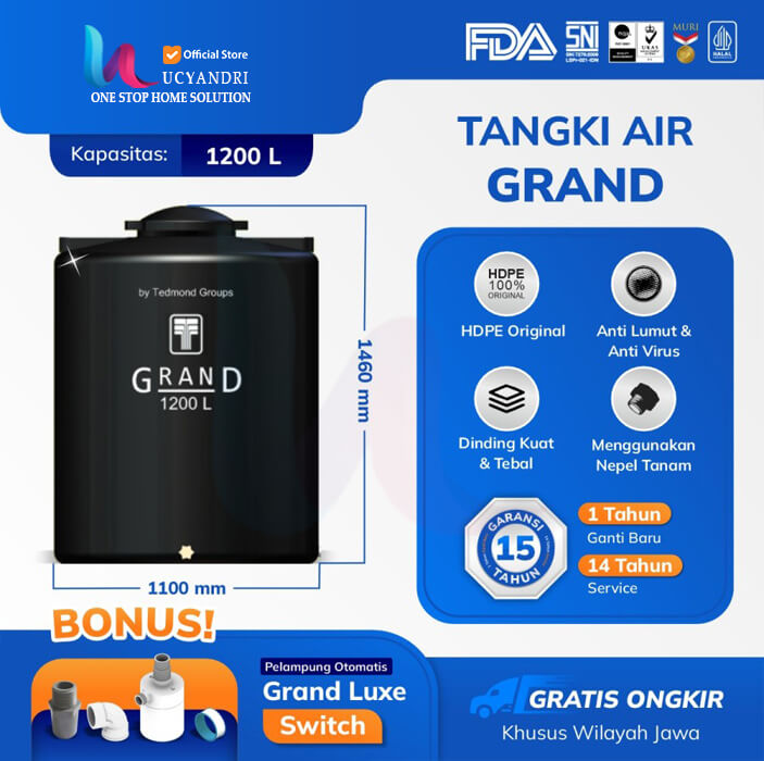 tangki air grand gta 1200 liter tangki air grand gta 1200 liter