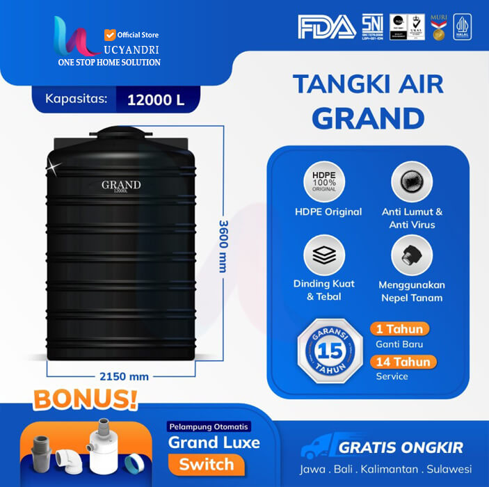 tangki air grand gta 12000 liter tangki air grand gta 12000 liter