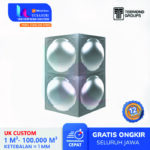 Tangki Air Panel Stainless 2.000 L Grand untuk Industri