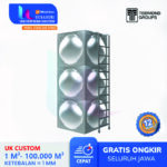 Tangki Air Panel Stainless 3.000 L Grand untuk Industri