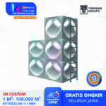 Tangki Air Panel Stainless 5.000 L Grand untuk Industri