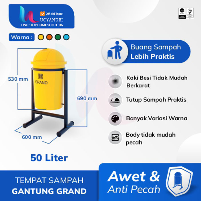 tempat sampah gantung 50 liter tempat sampah gantung 50 liter