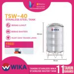 Tangki Air Wika TSW 40 | Toren Air Wika 400 Liter Stainless Steel | Tangki Air Stainless Wika 400L Anti Karat Garansi 11 Tahun