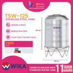 Tangki Air WIKA TSW125 | Toren Air Wika 1250 Liter Stainless Steel – Kapasitas 1250 Liter | Original & Tahan Lama