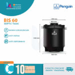Tangki Septic Tank Penguin Sepiteng Biorotech BIS 60 Anti Sedot ORI